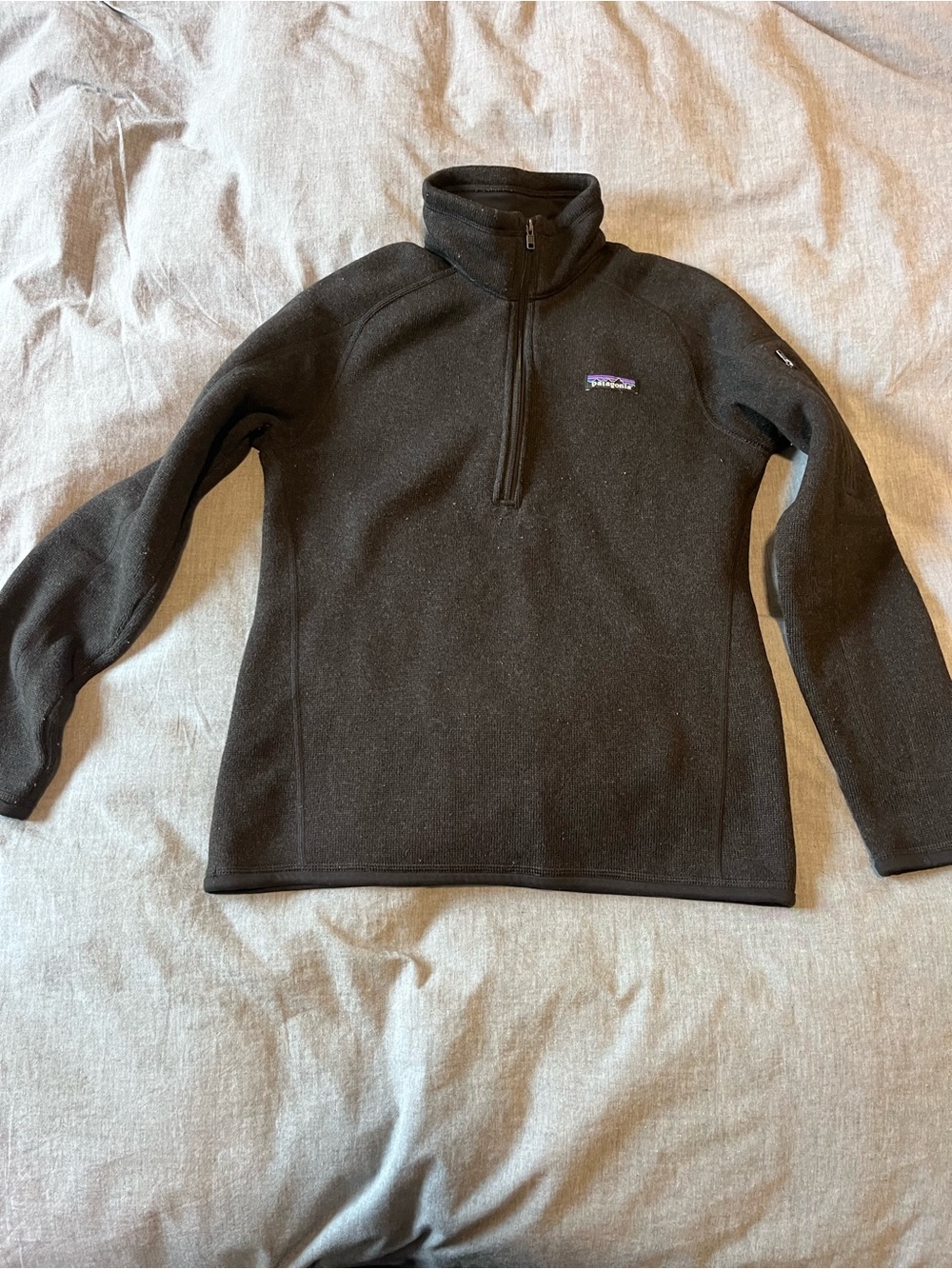 Patagonia Black Quarter-Zip Fleece Pullover